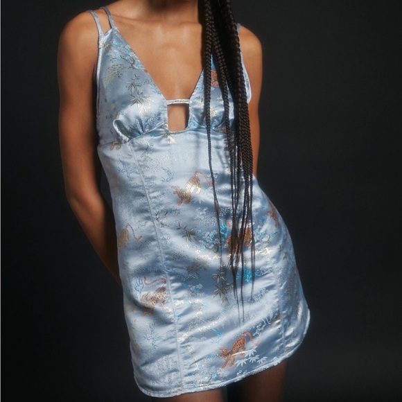 Urban Outfitters Cassie Satin Strappy Mini Dress - Picture 7 of 12
